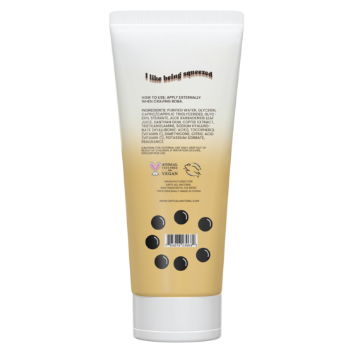 Sapo Boba Milk Tea Body Lotion, Fast Absorbing Hydrating Moisturizer